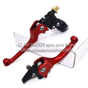 

Clutch Brake Folding Lever Aluminum Alloy Fit For ASV F3 Series 1ST Universal Dirt Bike Pit bike Motorcycle KXF CRF YFZ KLX