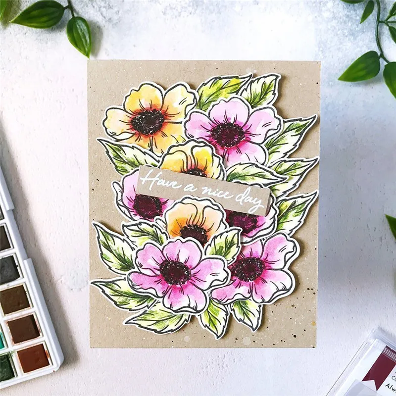 

GJCrafts Flower Leaves Metal Cutting Dies for Scrapbooking New Craft Dies DIY Album Card Making Decor Paper