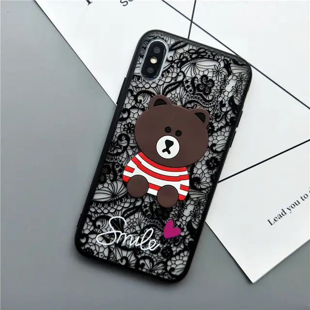 Cute Teddy Bear Cartoon Case For Xiaomi Redmi 4X Redmi 4A 5A Case Rero ...