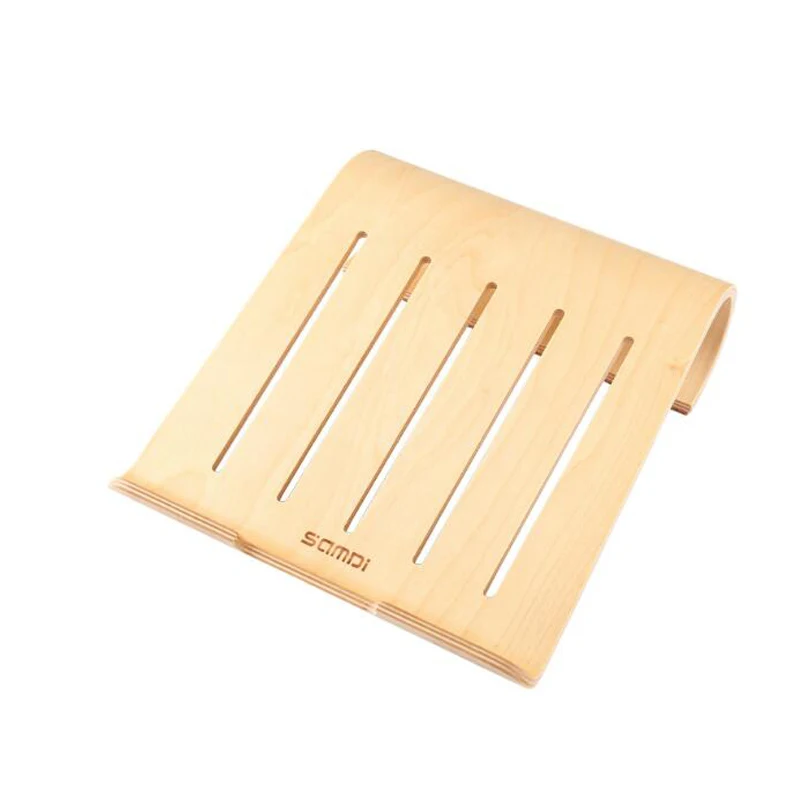  SAMDI Vogue Wooden Laptop Cooling Pad Stand Wood Cooler Holder Bracket Dock Universal for MacBook A