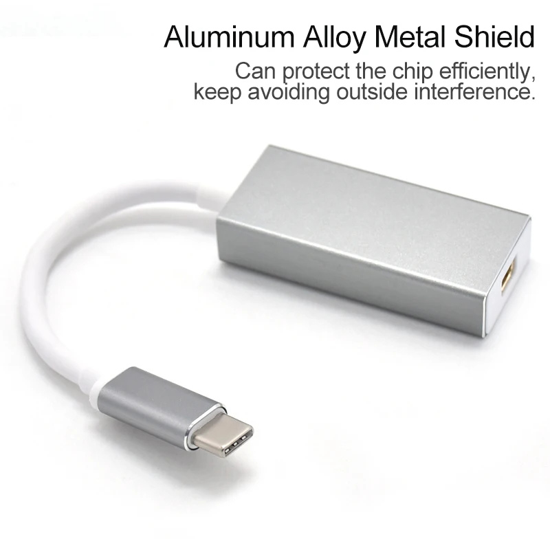 Тип C к мини адаптер портов дисплея USB Мини DP кабель 3 1 дисплейный Порт Thunderbolt Type Mini