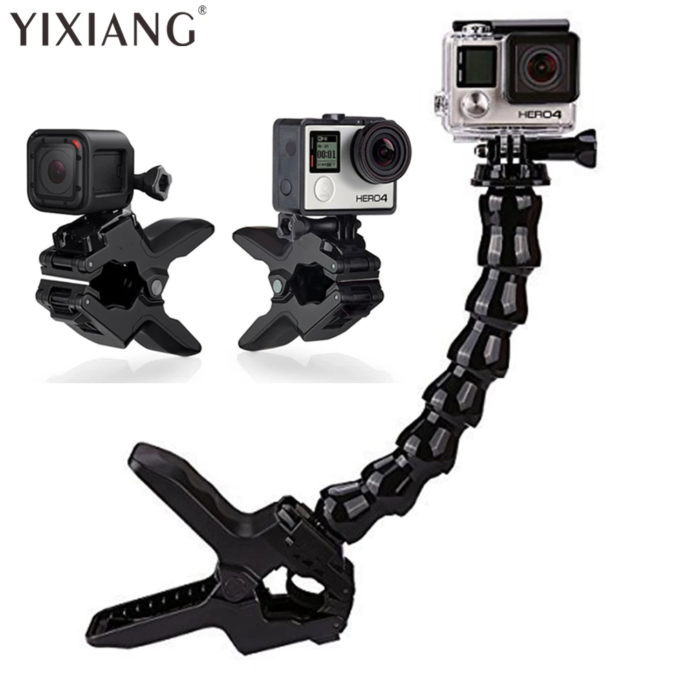 YIXIANG For GoPro Jaws Clamp Mountin Sports Camcorder Cases from
