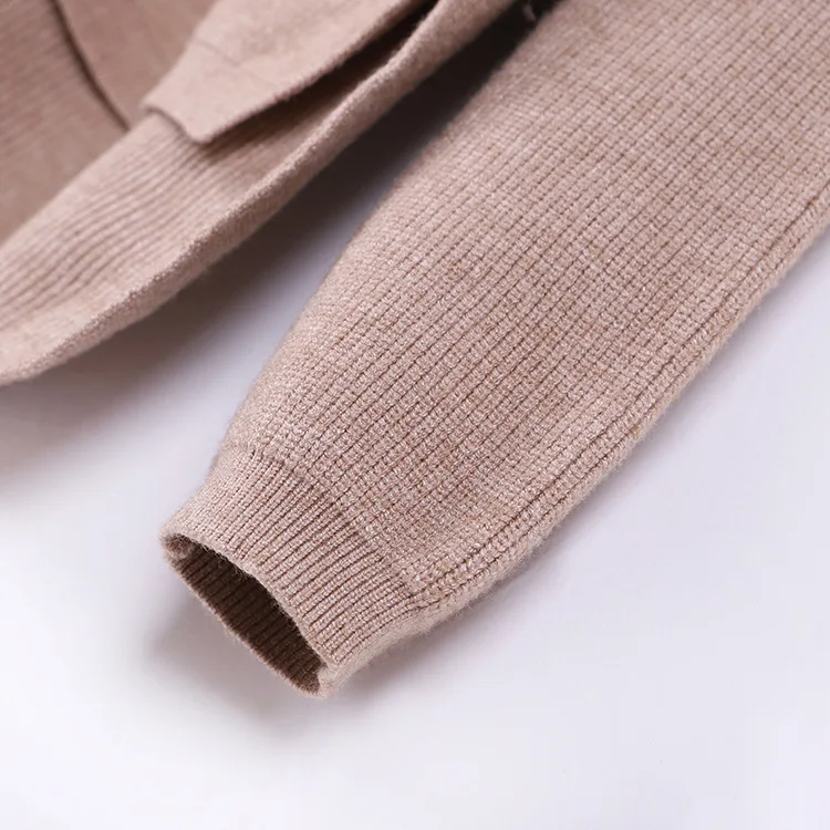 Slashed Hem Half Turtleneck Sweater Women Blouse Knit Sweater Pullover Jumpers Ladies 2018 Fall Winter Basic Loose Thick Tops