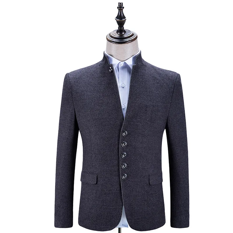 Compra cuello mao chaqueta de traje online al por mayor de