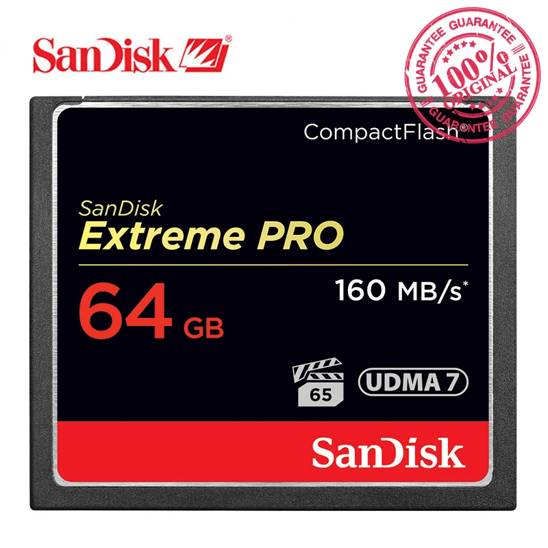 

SanDisk Memory Card CF Card Extreme Pro 64GB CompactFlash 1067X 160MB/s Read Speed For Rich 4K and Full HD Video SDCFXPS