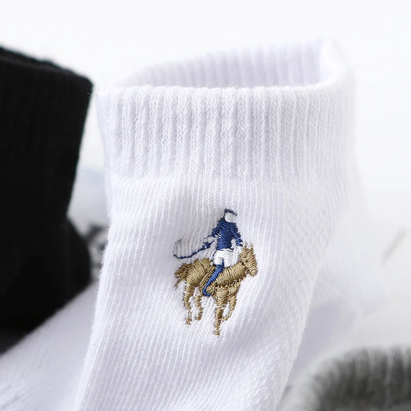 Носки PIER POLO мужские короткие деловые Брендовые повседневные из чесаного хлопка с
