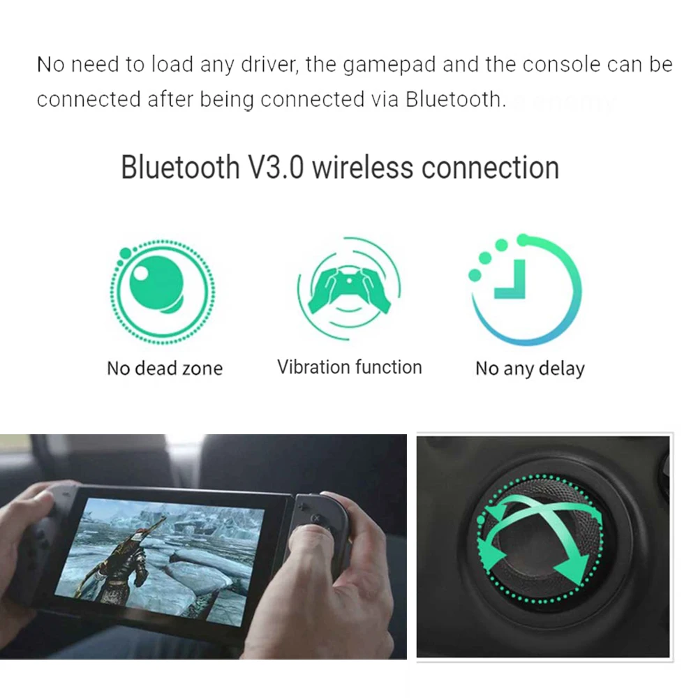Беспроводной контроллер геймпада Bluetooth для консольный переключатель Nintendo