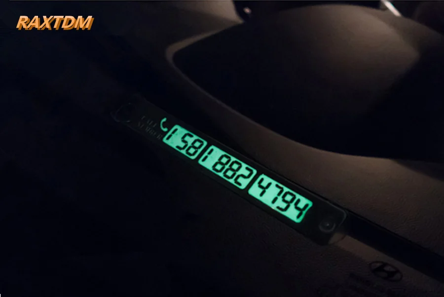 Временная парковочная карта светящаяся табличка с номером телефона для Mazda 2 3 5