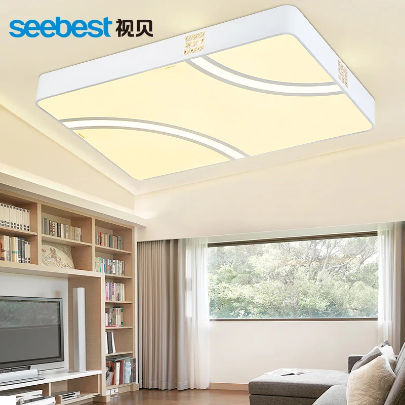

seebest Simple style Ceiling light Remote Group Controlled Adjustable brightness Rainbow series