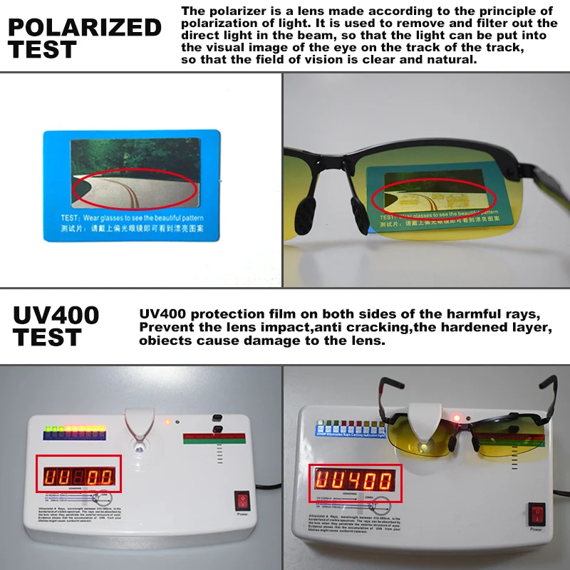 Мужские желтые поляризованные солнцезащитные очки для вождения в ночное время, высокое качество, HD видение, день и ночь, поляризованные очки для женщин, защитные очки