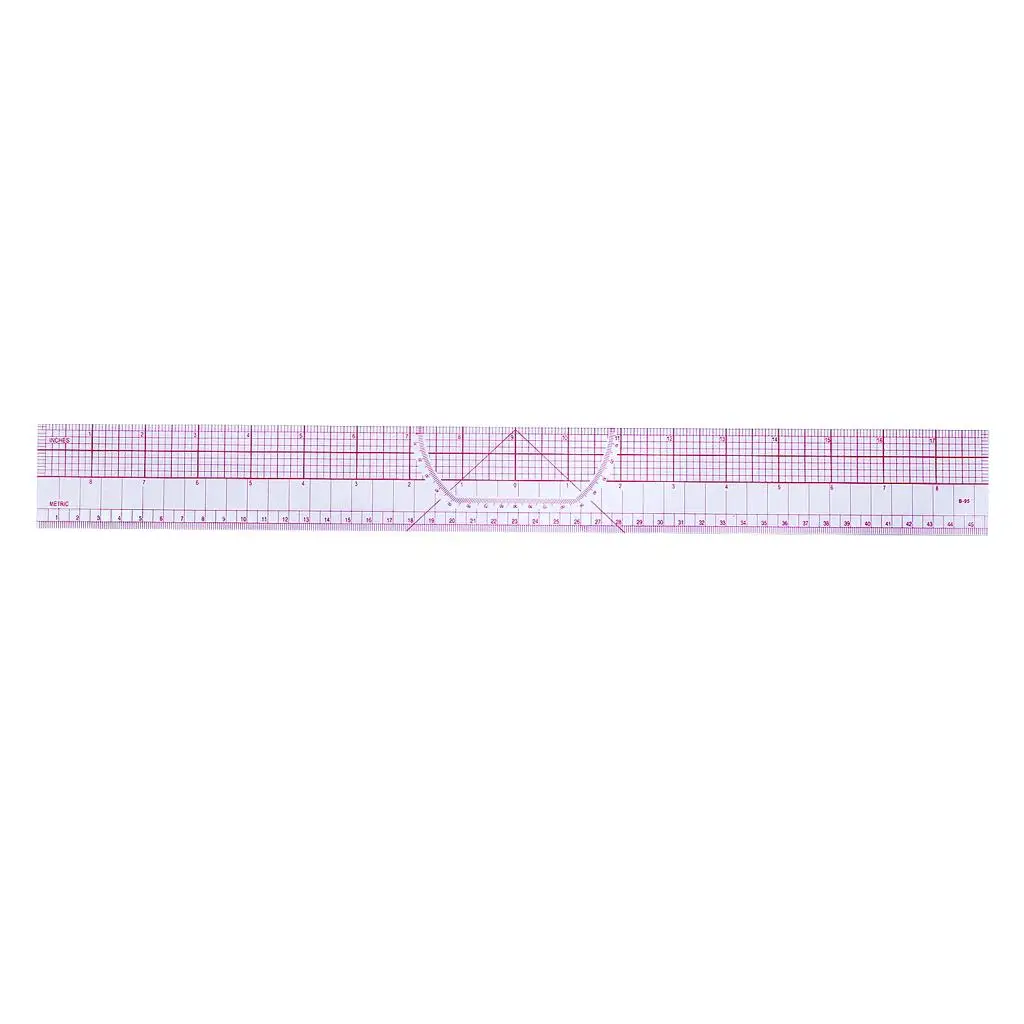 13 Pieces Multi-Style Design Drawing Comma Line Straight French Curve Ruler Set Clothing Design Rulers for Drawing Cutting Plate