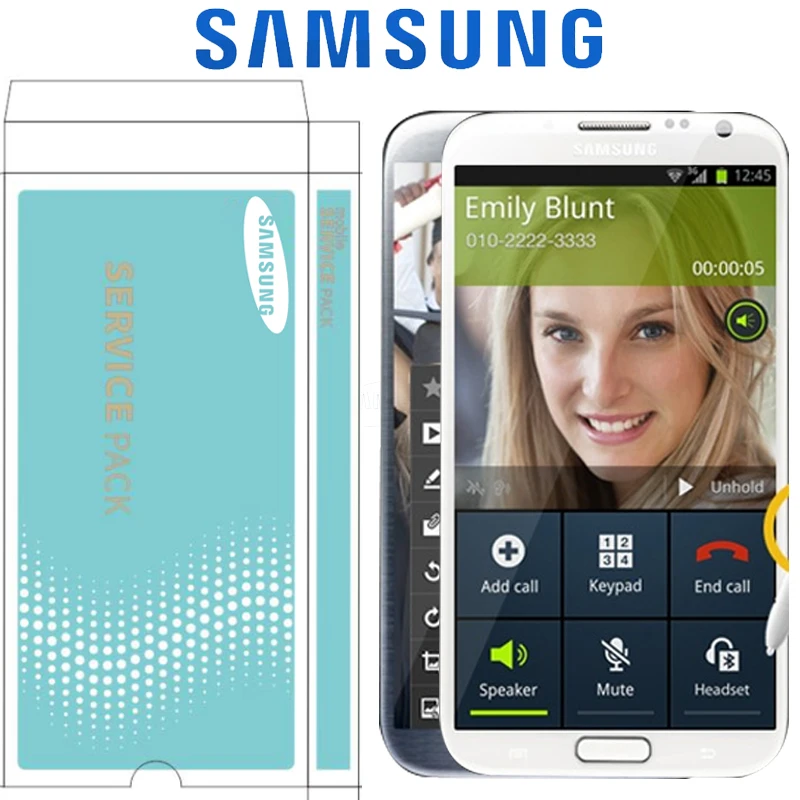 Оригинальный супер AMOLED 5 ''LCD для SAMSUNG Galaxy Note 2 LCD N7100 Note2 N7105 дисплей кодирующий
