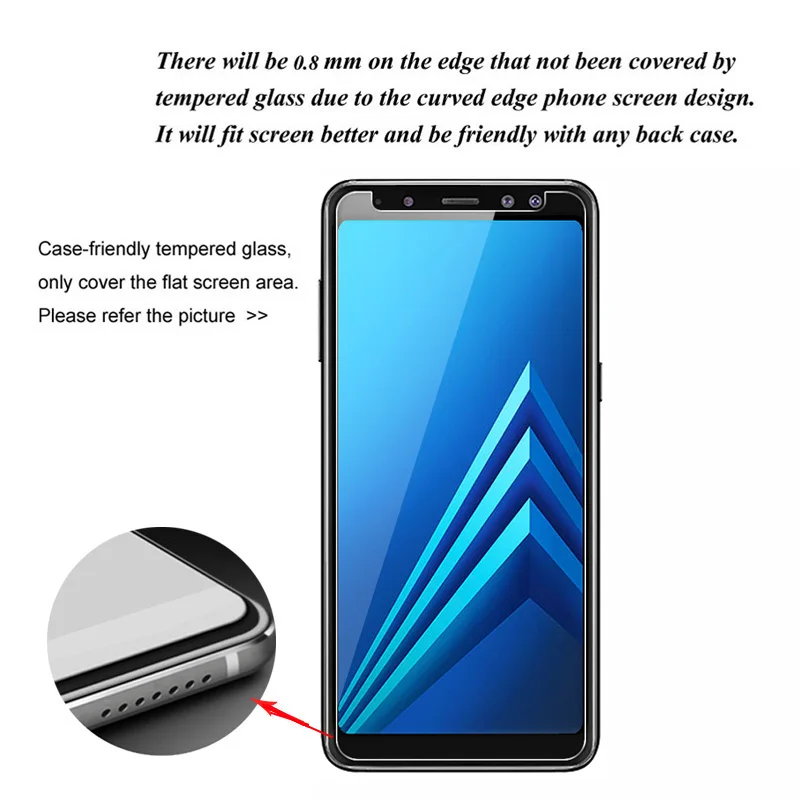 2 шт. TOLIFEEL закаленное Стекло для samsung Galaxy A8 2018 A530F Экран протектор Защитная пленка
