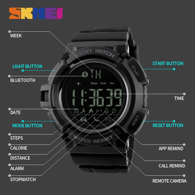 Instrukcja obsługi zegarka skmei smartwatch