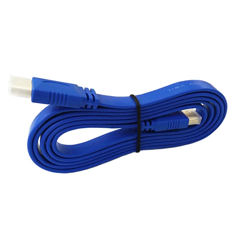 EGRINCY высокоскоростной плоский кабель HDMI позолоченный штекер-штекер HDMI 1,4 3D 1080P видео кабели для PS3/4 HDTV проектор ПК Xbox 360 - Цвет: Синий