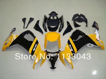 

Freecustom gold black Fairing kits FOR KAWASAKI NINJA ZX10R 08-09 ZX 10R 08 09 ZX-10R 08-09 ZX 10R 2008 2009 #1A8N +7gifts