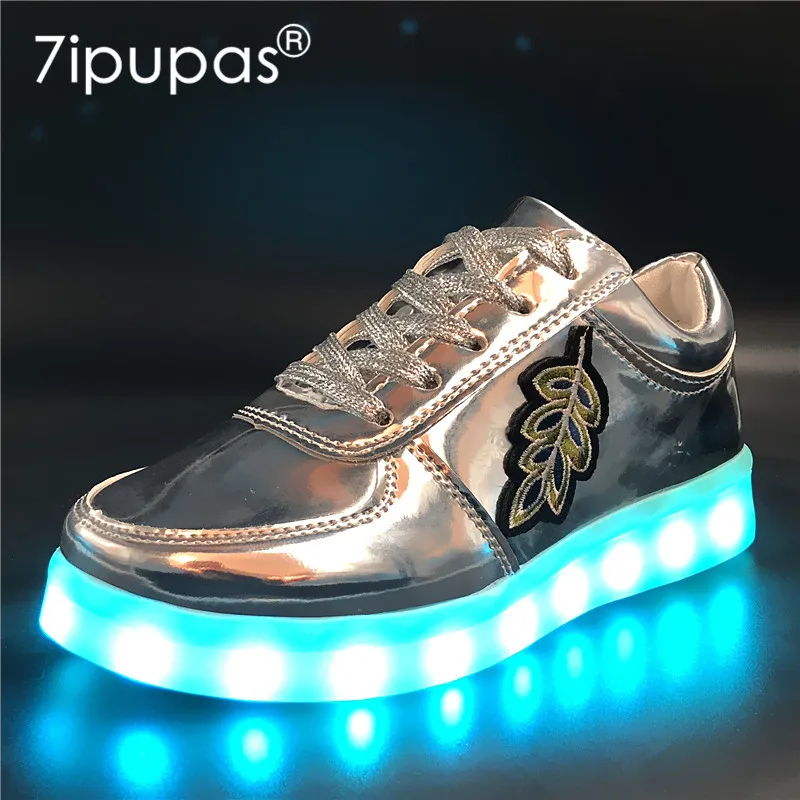 7ipupas 30 44 светящаяся обувь с мягкой подошвой для мальчиков и девочек модная