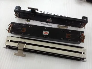 

[BELLA]Used Japanese ALPS 128MM Mixer Slide fader thruster double potentiometer A10K 8T--10PCS/LOT