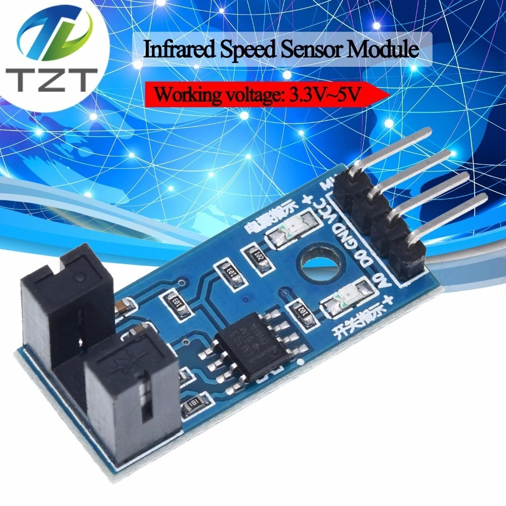 IR Infrared Slotted Optical Speed Measuring Sensor Optocoupler Module For Motor Test PIC AVR