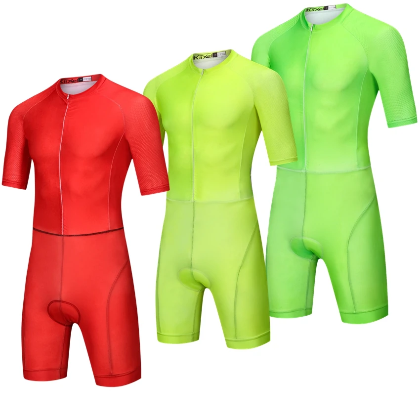 Брендовый черный костюм для велоспорта Триатлон Speedsuit Trisuit All Out короткий рукав