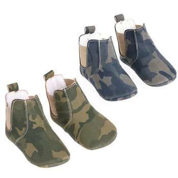 

Newborn Infant Baby Elastic PU Soft Sole Shoes Camouflage Warm Short Boots Baby Prewalker For 0-18M Baby Boy & Girl Shoes