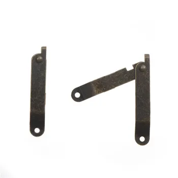 

2pcs Antique Bronze Lid Support Hinges Stay For Box Display Furniture Accessories