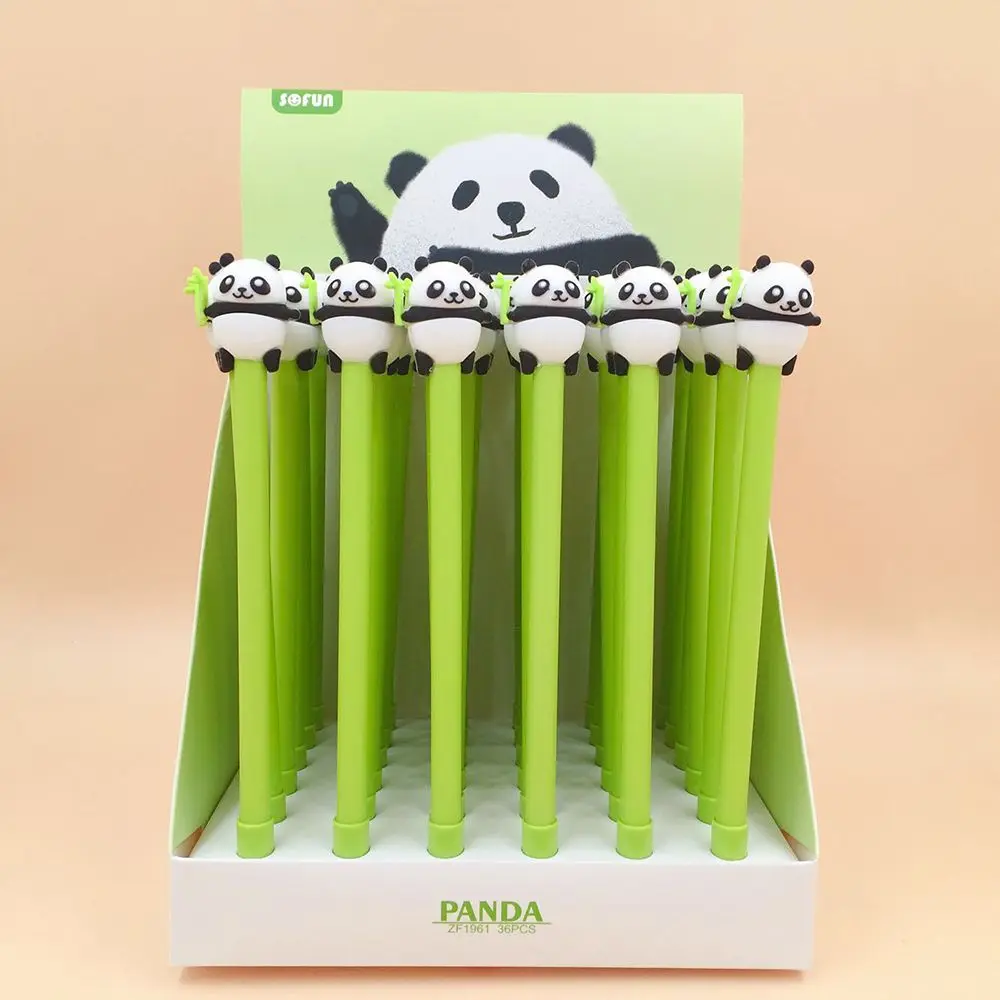 

1pcs Lovely Panda Gel Pen Signature Pen Escolar Papelaria School Office Supply Promotional Gift