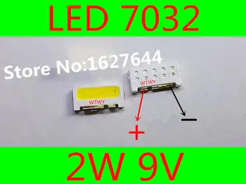 

100pcs LUMENS LED 7032 LED Backlight TV High Power 2W 9V LED Backlight Cool white For LED LCD TV Backlight Application
