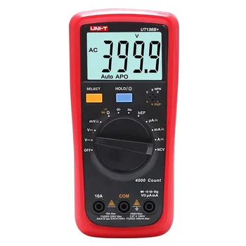 

UNI-T UT136B+ UT136C+ Digital Multimeter Auto Power Off Meter AC DC Voltage Current Ohm Diode Cap Hz of Test Diode Multimeter
