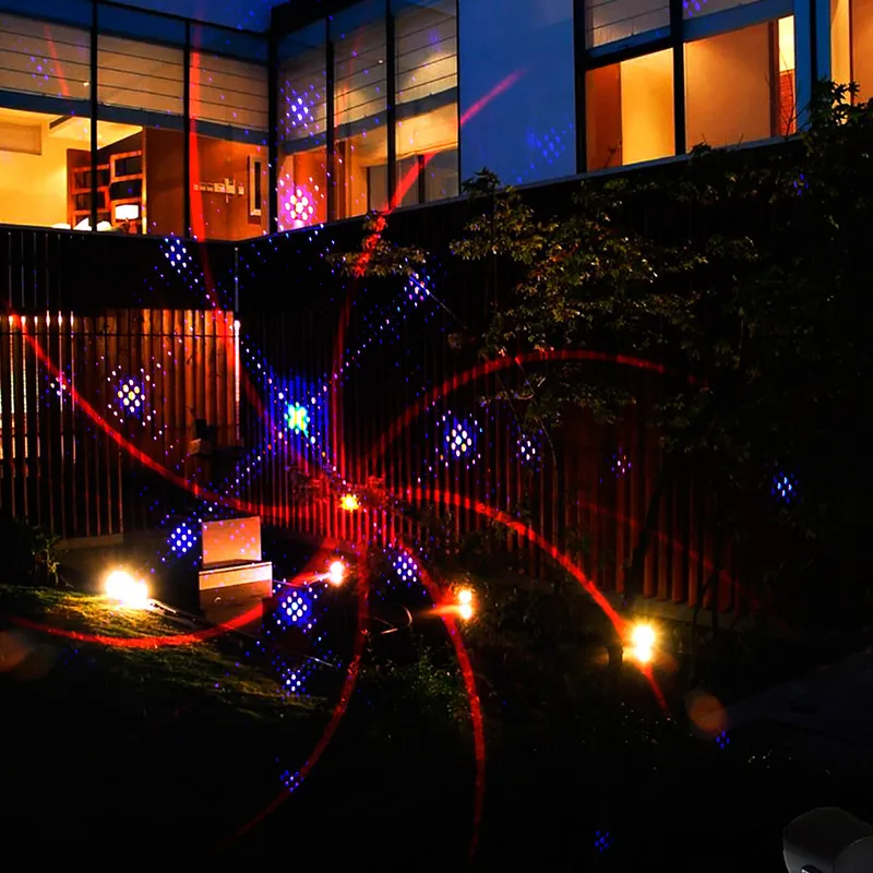 Outdoor Laser Weihnachtsbeleuchtung Projektoren Wasserdichte Sterne