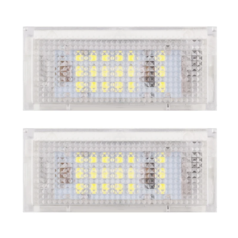 Комплект из 2 предметов, белый 3528 Led Подсветка регистрационного номера для BMW E46 4D 323i 325i 328i 6000k 12V лампа для подсветки номерного знака