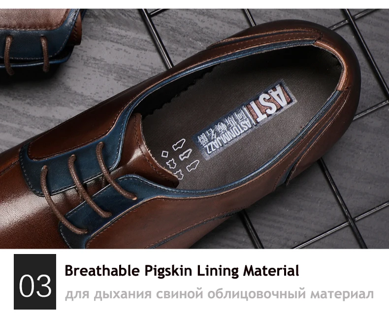 Men's Casual Shoe Business Mens Genuine Leather Shoes Men Big Size 45 Casual Leather Oxford Shoes For Men Lace Up Brogues Formal (9)