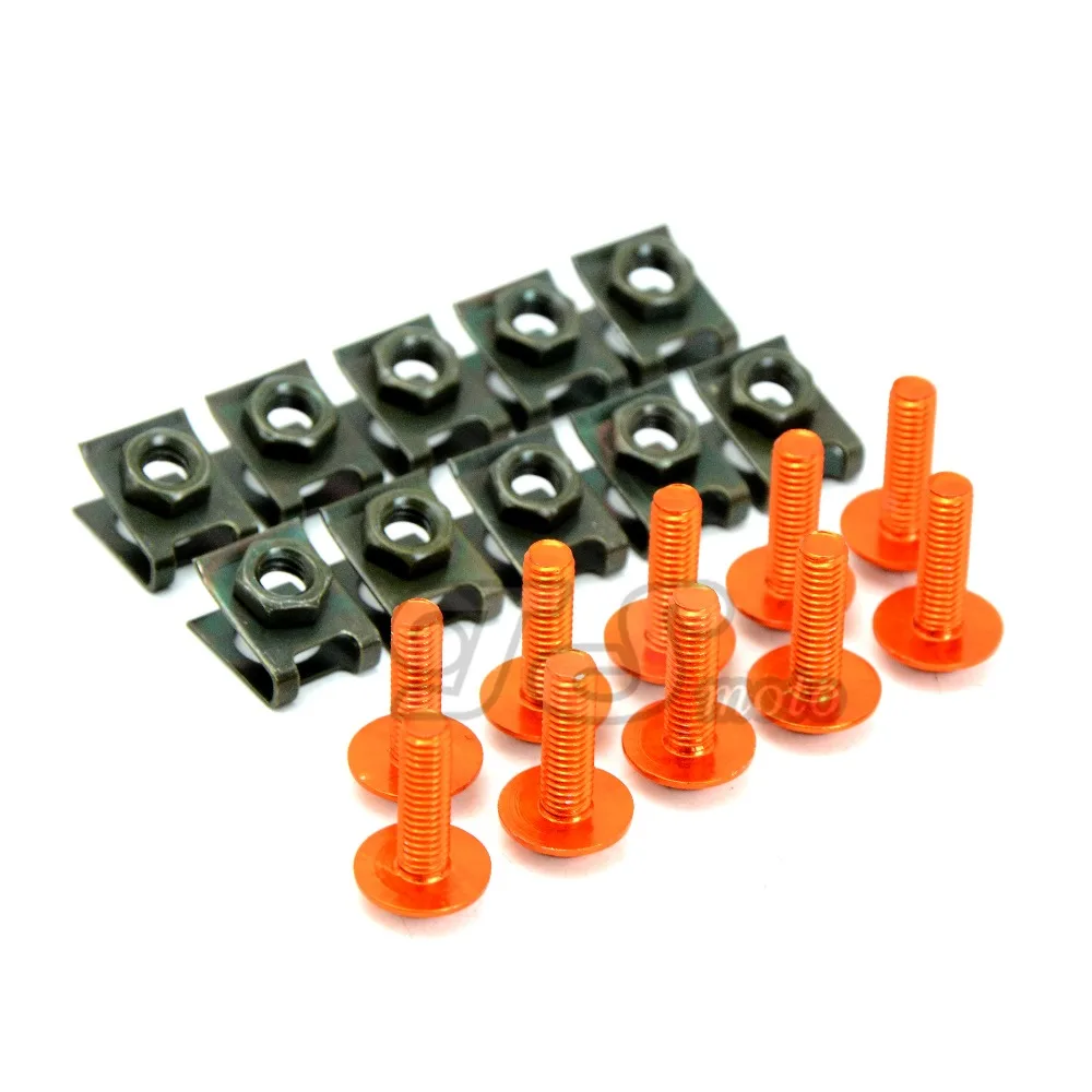 Universal 6mm motorcycle fairing screw kit set screws for yamaha tdm