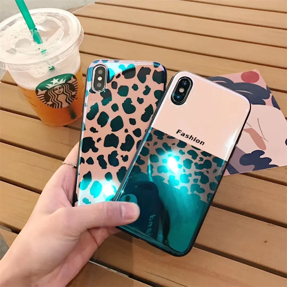 Leopard Girl Case For iPhone XS Max XR X 8 7 6S 6 Plus Women Cover (4)