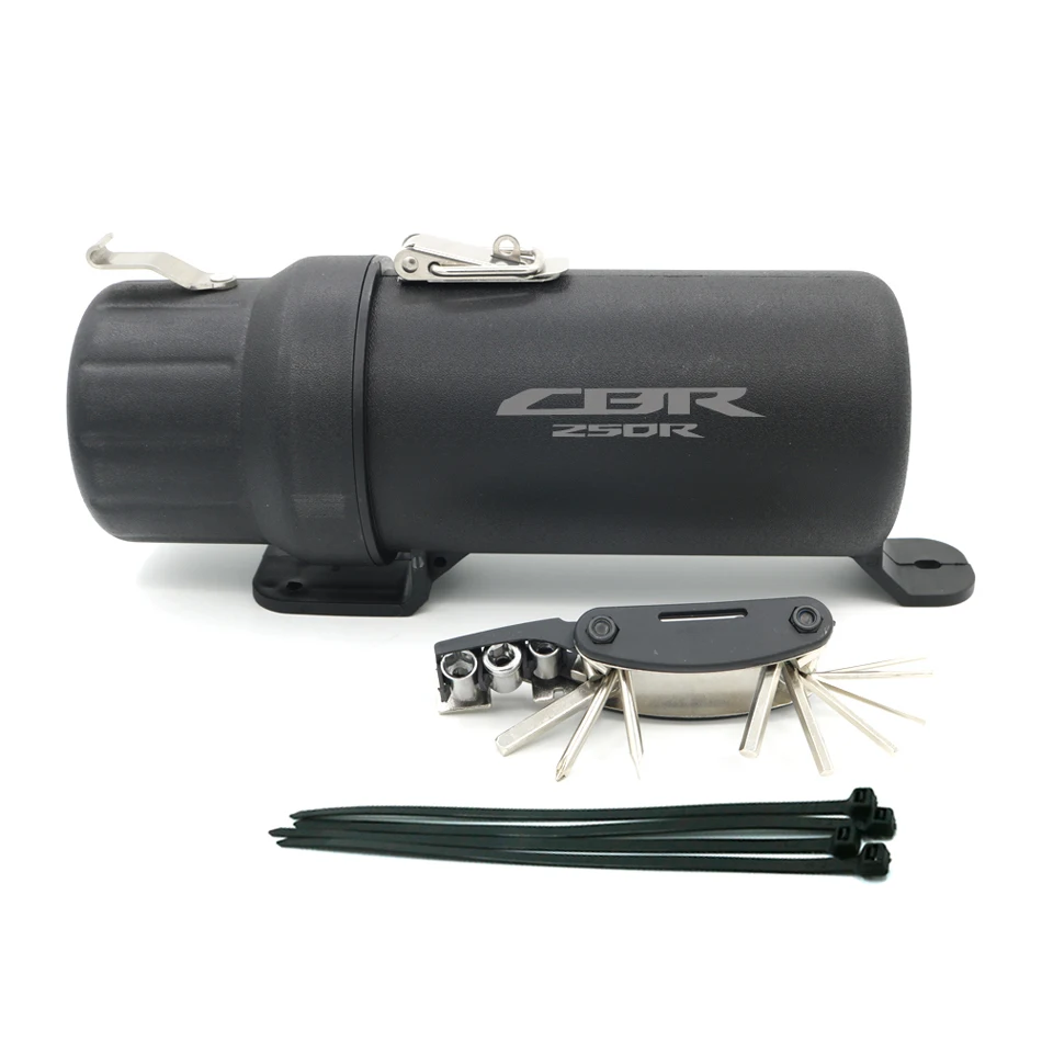 

Universal Off-Road Waterproof Tube Gloves Storage Box For HONDA CBR250R CBR300R CBR500R CBR with Anti-theft Lock 6 in 1 tool