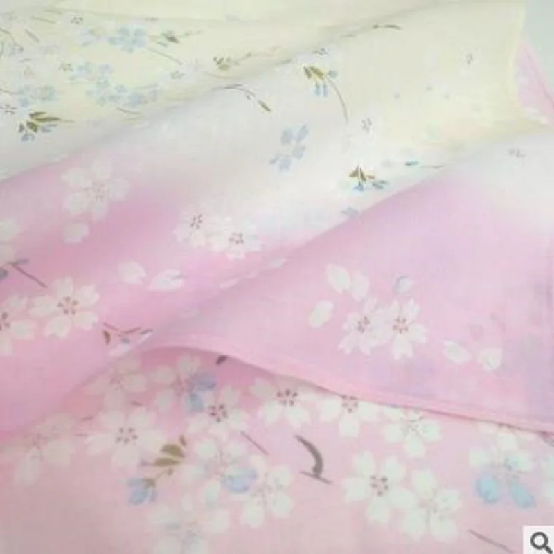 12pcs 45*45cm new Cotton Handkerchiefs Business Women Gradient cherry blossom Handkerchief