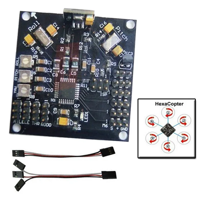 V2.3 Circuit board Flight Controller V5.5 For RC 6 Axle HexaCopter