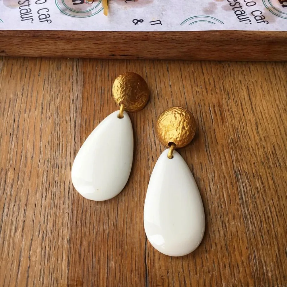 

Miwens Za Water Drop Metal Resin Earrings Women Geometric Big Dangle Earring Party Statement Wholesale Handmade Jewelry A226