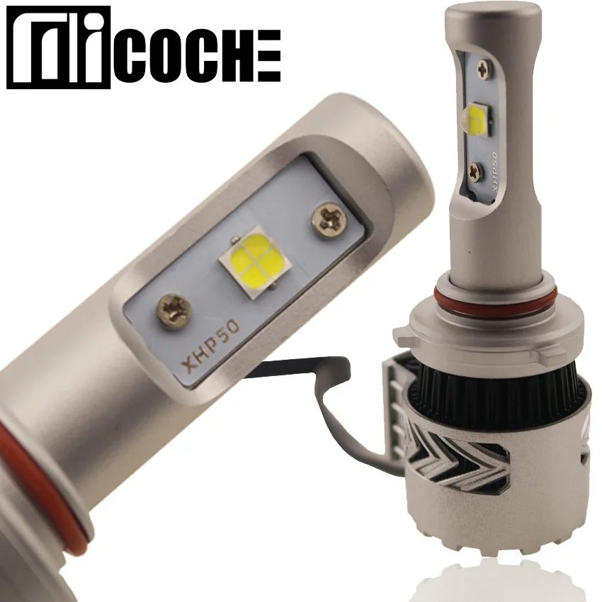 

1pair H10 Car Headlight Conversion Kit 72W CREE Chip XHP50 LED 12000LM 6500K Xenon White Auto Headlight Bulb Fog Light 12V 24V