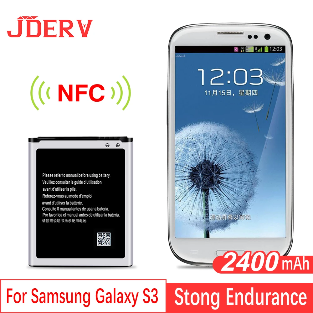 Оригинальный Батарея для samsung Galaxy S3 акумуляторная батарея Li Ion Batarya 2100 mAh батареей