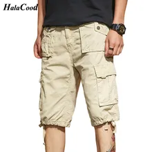 Лидер продаж модные летние большие х/Б мужские Шорты повседневные свободные военные короткие брюки стиль сафари Streewear Masculina шорты мужские