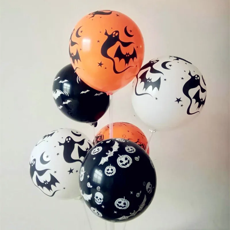 

Hot new baloons 50pcs/lot12 inch 2.8g round latex Halloween balloons decorations Easter holiday inflatable air ball kids toys