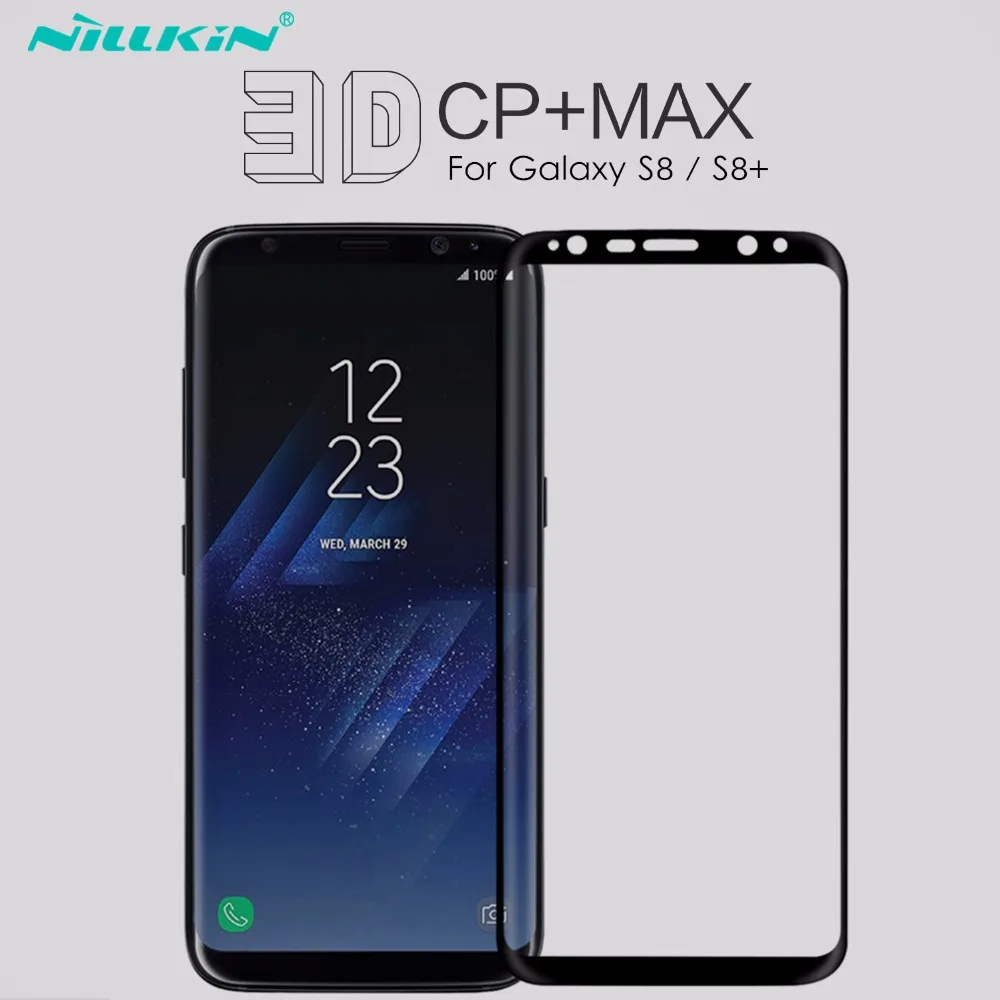 imágenes para Nillkin plus protector de pantalla de vidrio templado para smasung galaxy s8 para galaxy s8 película protectora completa cobertura 3d curvada cp + Max imágenes para Nillkin plus protector de pantalla de vidrio templado para smasung galaxy s8 para galaxy s8 película protectora completa cobertura 3d curvada cp + Max