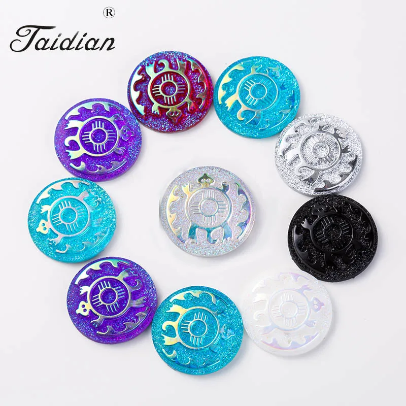 Flat Back Turtle Sew On Rhinestones Cabochon For Native American Beadwork Jewelry Making with 2 holes 25mm 100pcs/lot