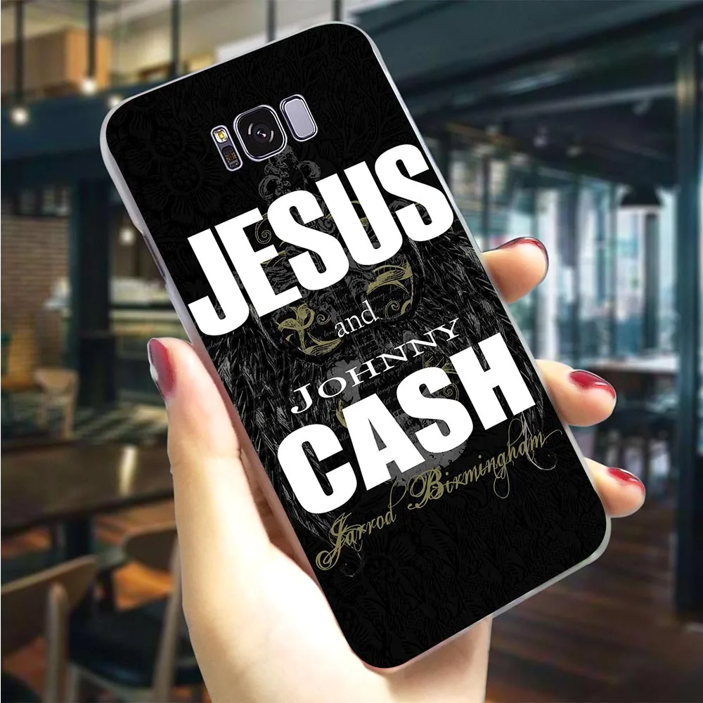 

Plastic Phone Case for Galaxy A40 Johnny Cash Cover for Samsung A8 Cases A9 A3 A6 Plus A5 A7 A10 A20 A30 A50 A70