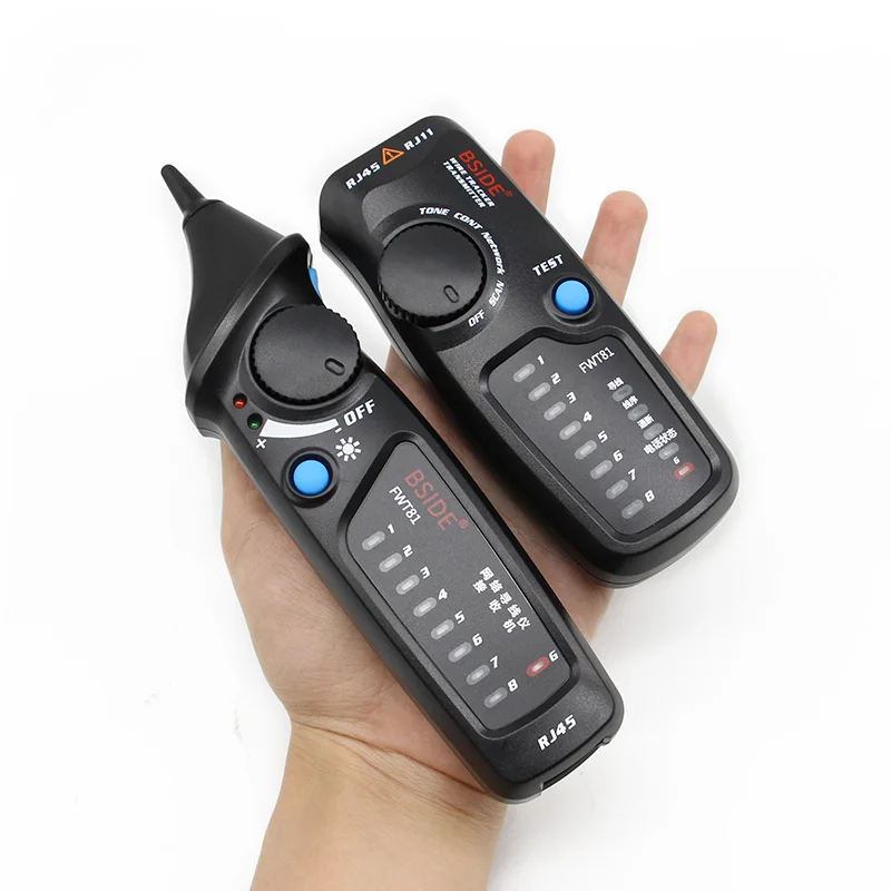 Bside FWT81 كابل المقتفي RJ45 RJ11 سلك الهاتف شبكة LAN التلفزيون الكهربائية خط مكتشف اختبار متعددة الوظائف اختبار شبكة