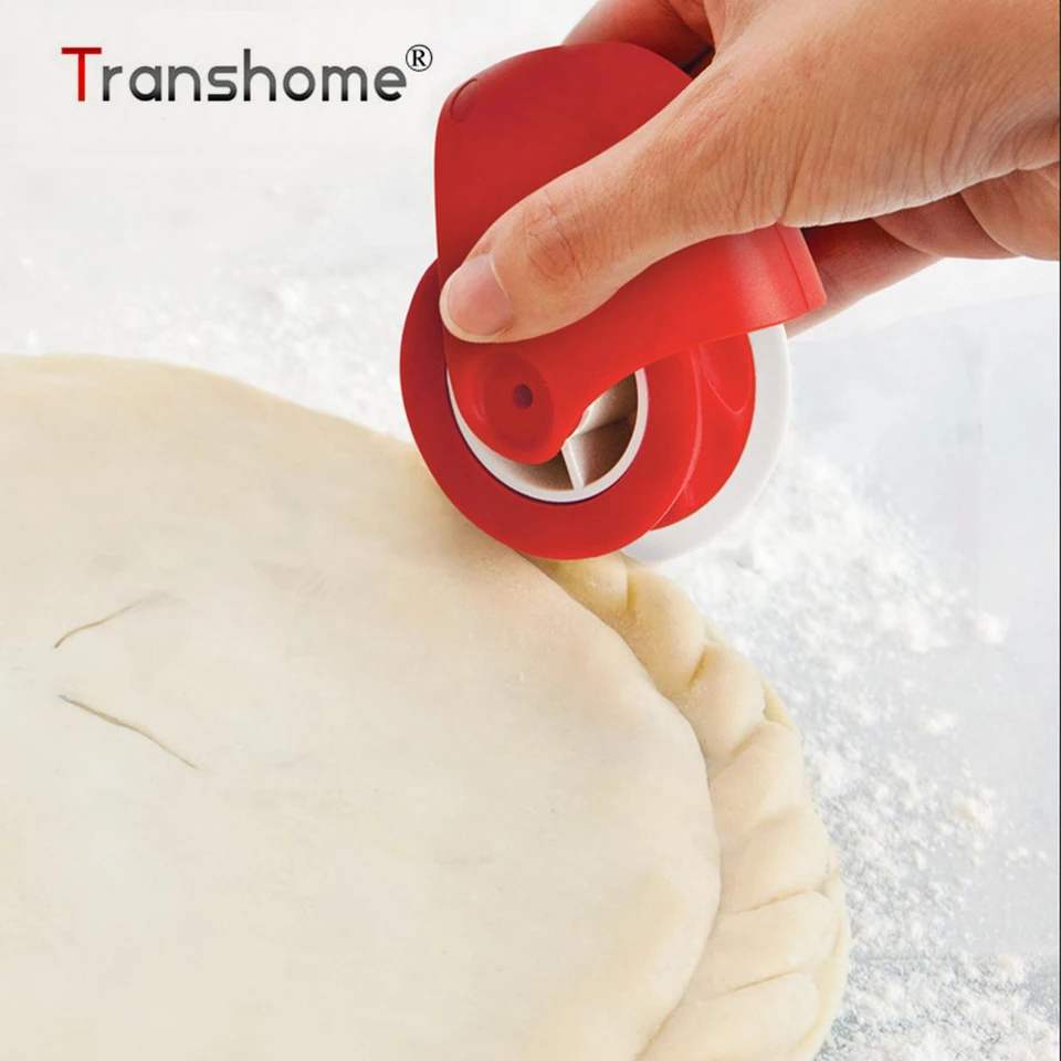 

Transhome Pastry Cutter Wheel Plastic Cookie Decoration Pizza Lattice Cutter Baking Tools For Cakes Kitchen Baking Accessories