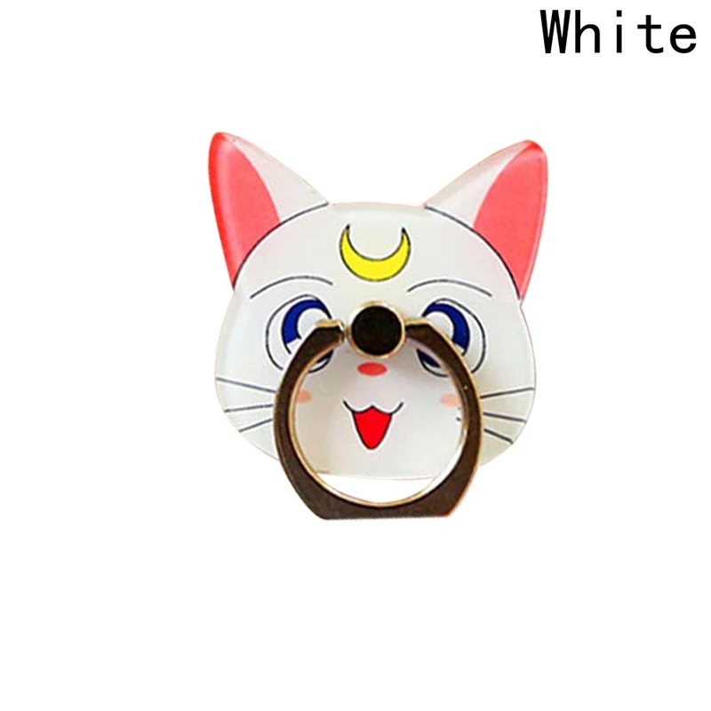  Anime Sailor Mond Kristall Figur 360 Grad Finger Ring Halter Für Iphone Für Ipad Luna Schwarz Katze
