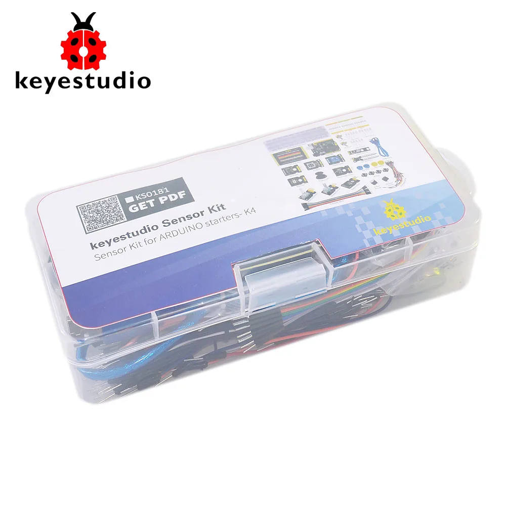 Keyestudio датчик стартер Kit-K4 для Arduino обучения программирования W/UNO R3+ ADL345+ ДЖОЙСТИК+ RGB светодиодный+ 19 проектов