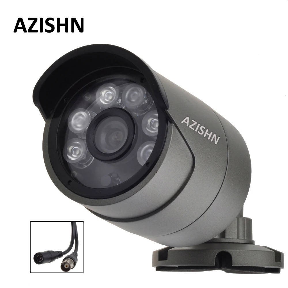 CCTV AHD Камера 1.0MP/2.0MP 720 P/1080 P металла Водонепроницаемый IP66 открытый 6 шт. светодиодов безопасности Камеры Скрытого видеонаблюдения ИК-